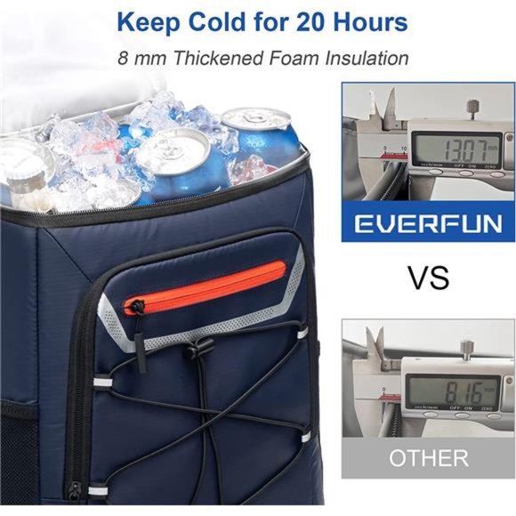 Cooler Backpack Insulated Leakproof 30 Cans,  Waterproof Cooler for Men & Women - Picture 3 of 5